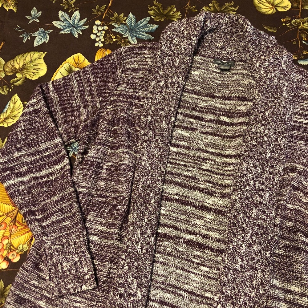 Open-Front Knit Cardigan